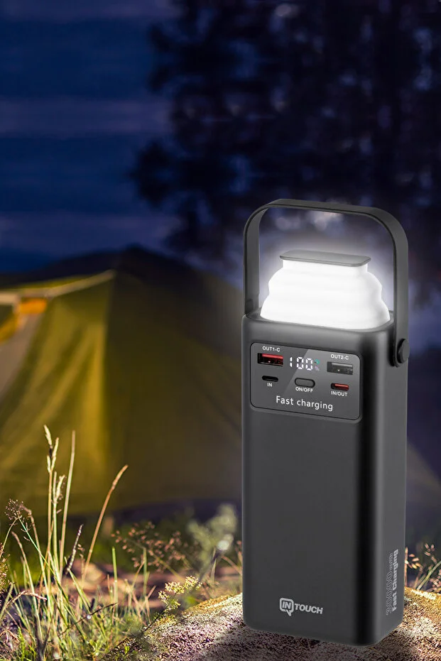 30.000 Mah 22,5W PD Hızlı Kablolu Kamp Lambası Outdoor Serisi Powerbank Fast Led Lamba